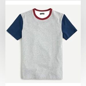 J.Crew mens grey color block T-Shirt AK048 Small